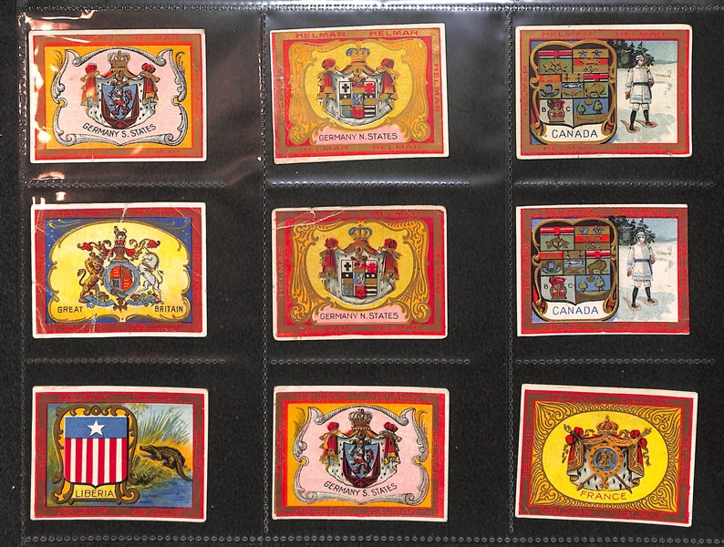 Lot Of 179 1910 Cigarette Cards Of States/Countries/Places